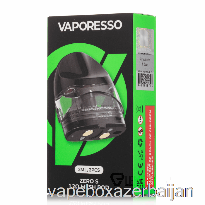 Vape Baku Vaporesso Zero S Replacement Pods 1.0ohm ZERO S Pods